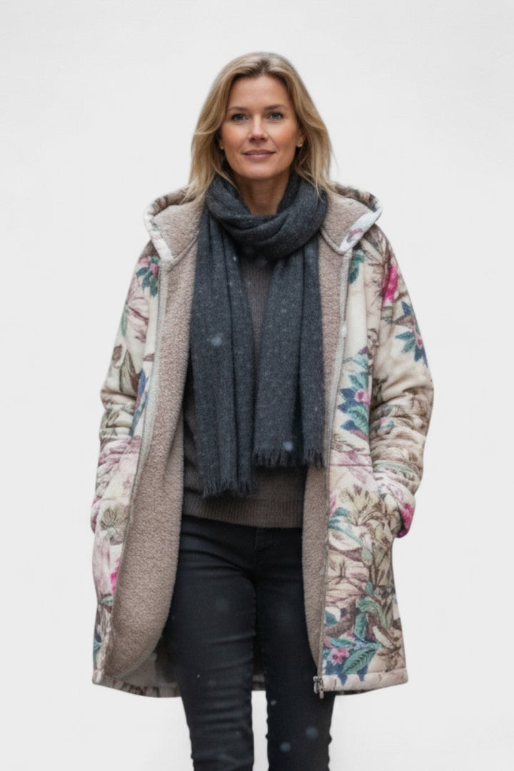 Fleural™ – Giacca in pile floreale