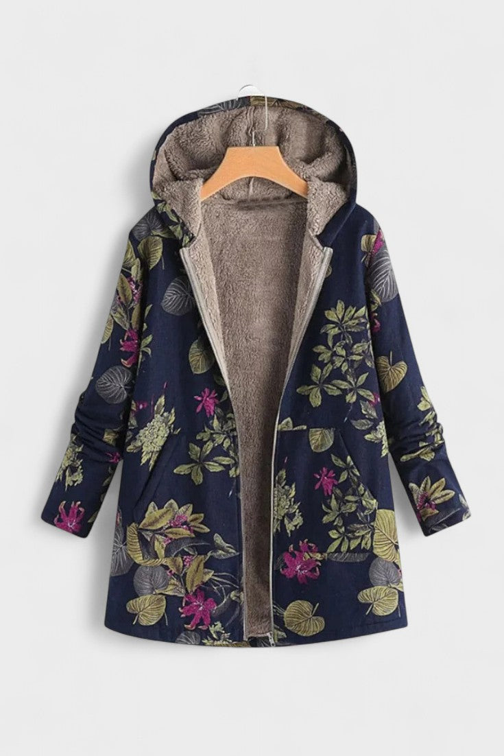 Fleural™ – Giacca in pile floreale