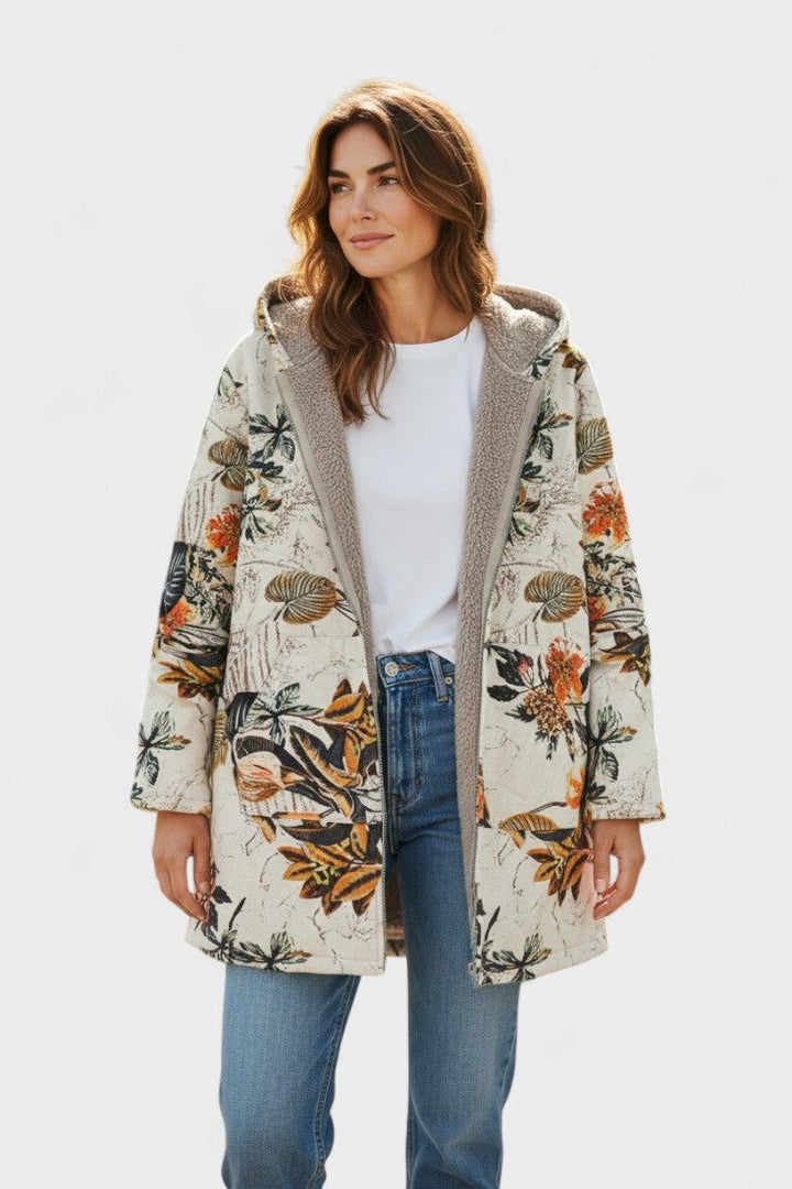 Fleural™ – Giacca in pile floreale
