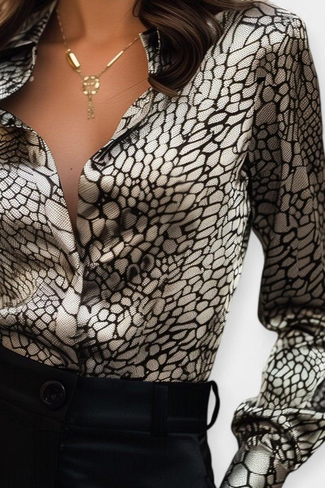 Camicia in satin Ilmavá