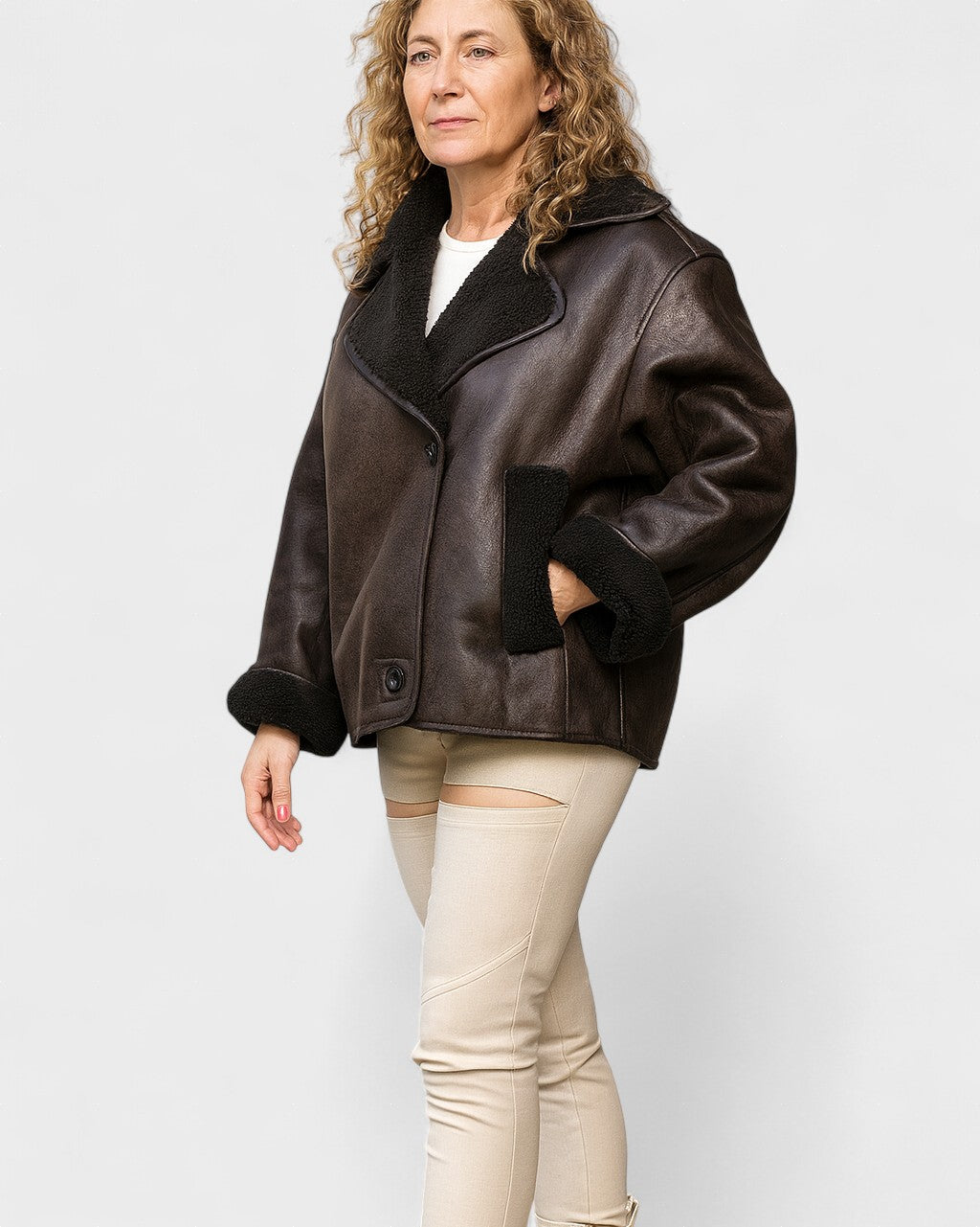 Isabelle™ Giacca in Pelle Donna