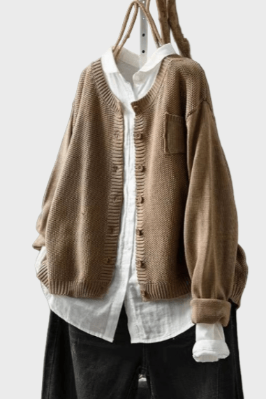 Cardigan lavorato a maglia morbido