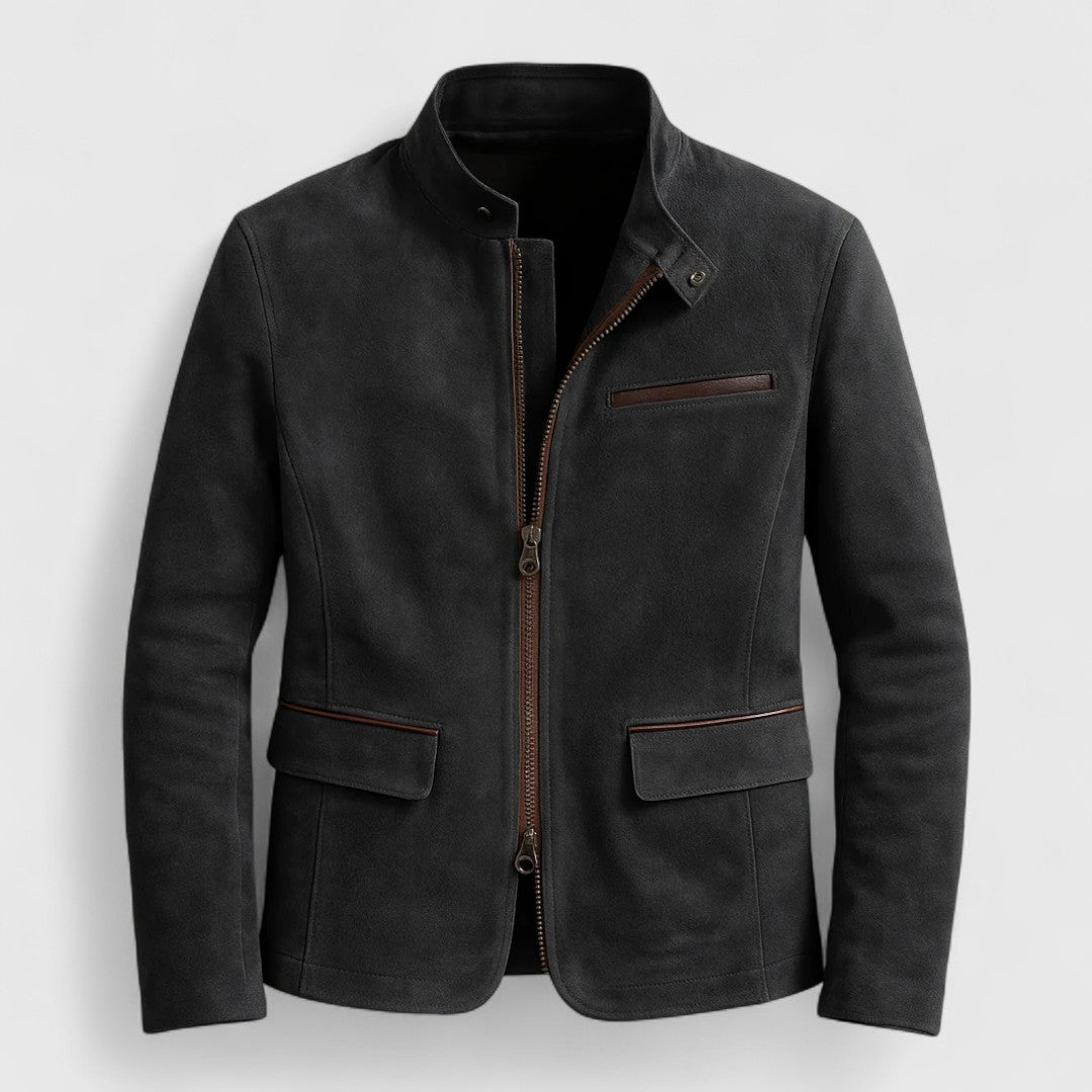 Giacca in Pelle Scamosciata Russell