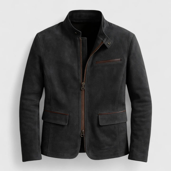 Giacca in Pelle Scamosciata Russell