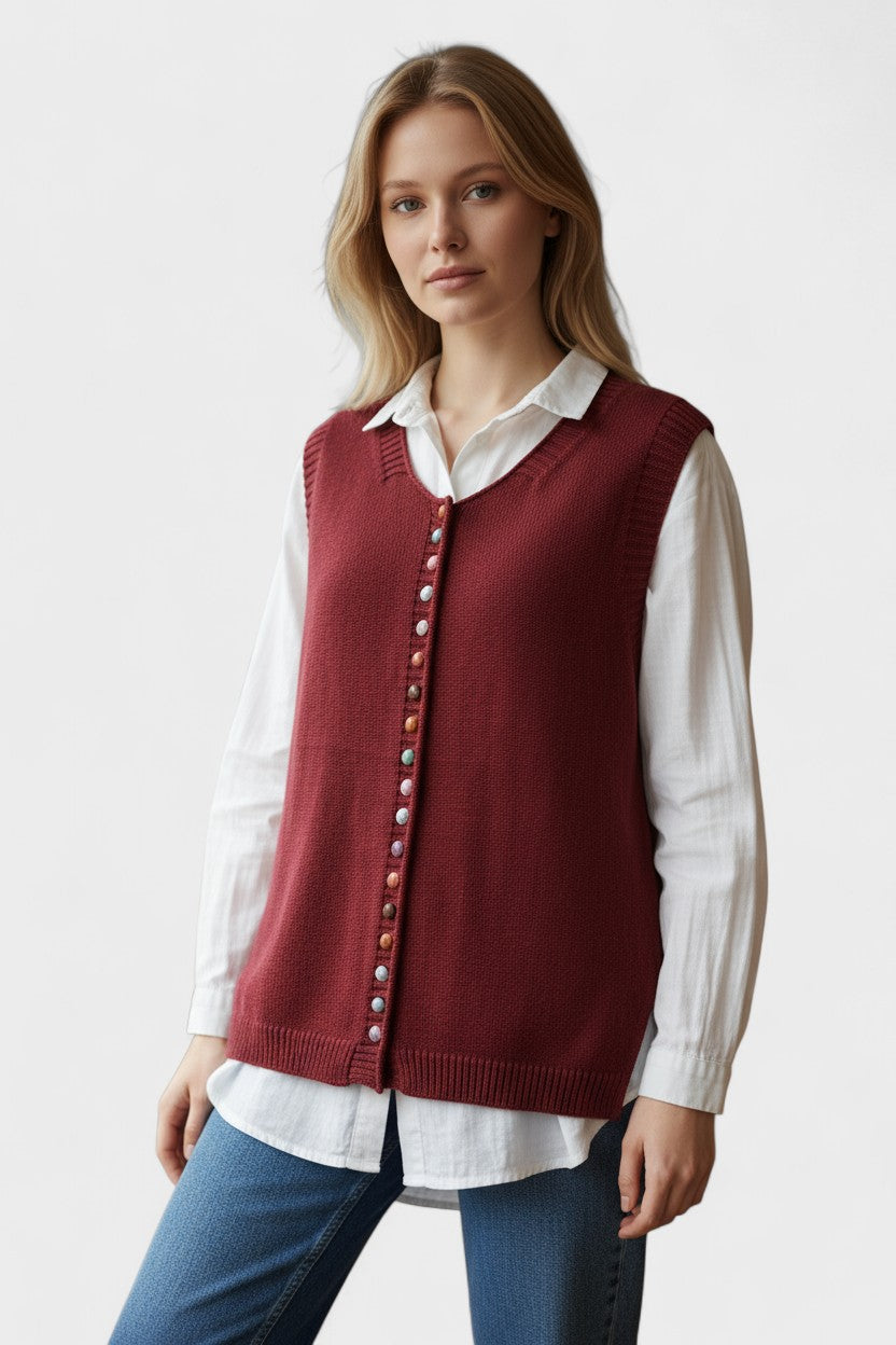 Karmen™ | Gilet In Maglia Elegante