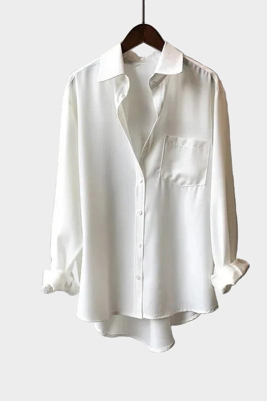 Camicia con taglio elegante e dettaglio moderno