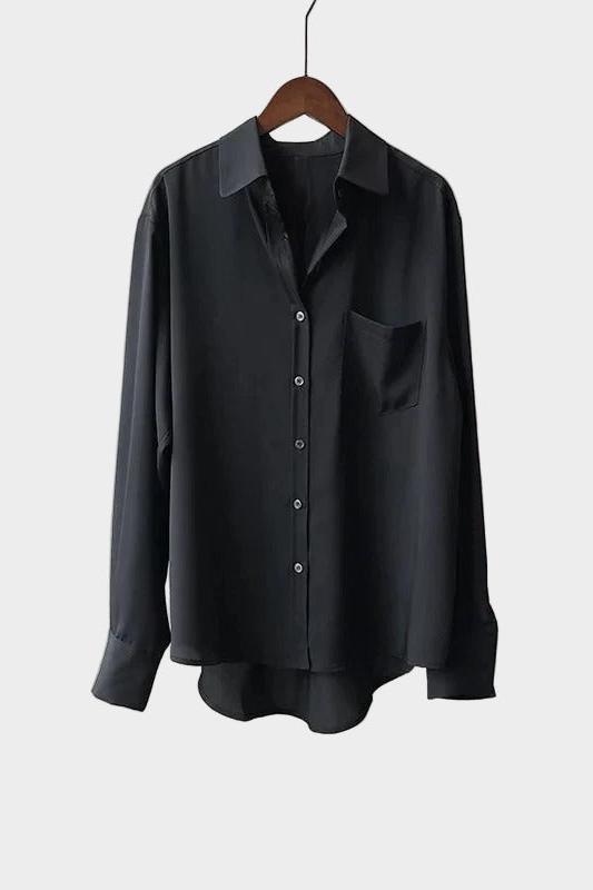 Camicia con taglio elegante e dettaglio moderno