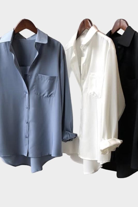 Camicia con taglio elegante e dettaglio moderno