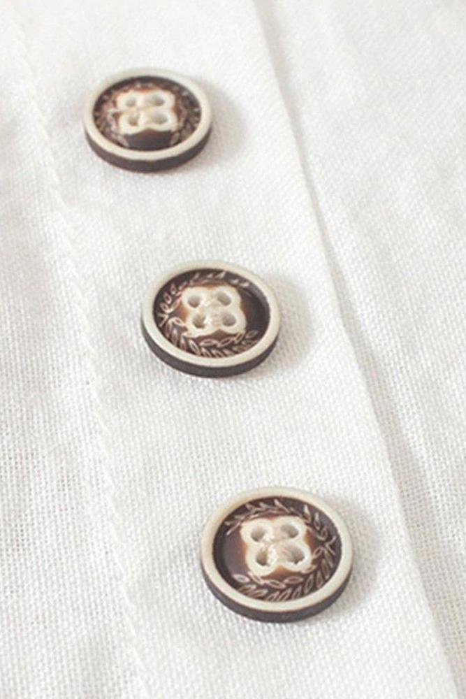 Maglietta a maniche corte con bottoni