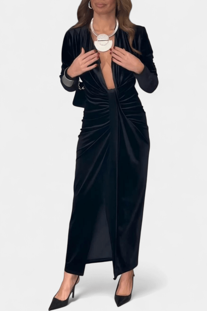 LaVerna™ | Abito in velluto di lusso