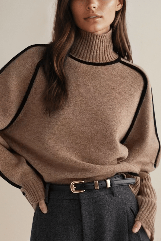 Lara™ Maglione con Collo Alto