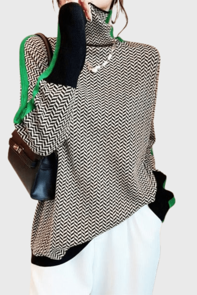 Leena™ Maglione con colletto alto