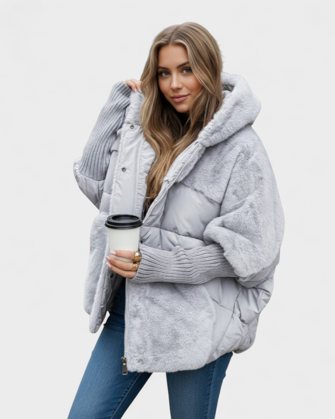 Marcelina™ | Giacca a piuma elegante