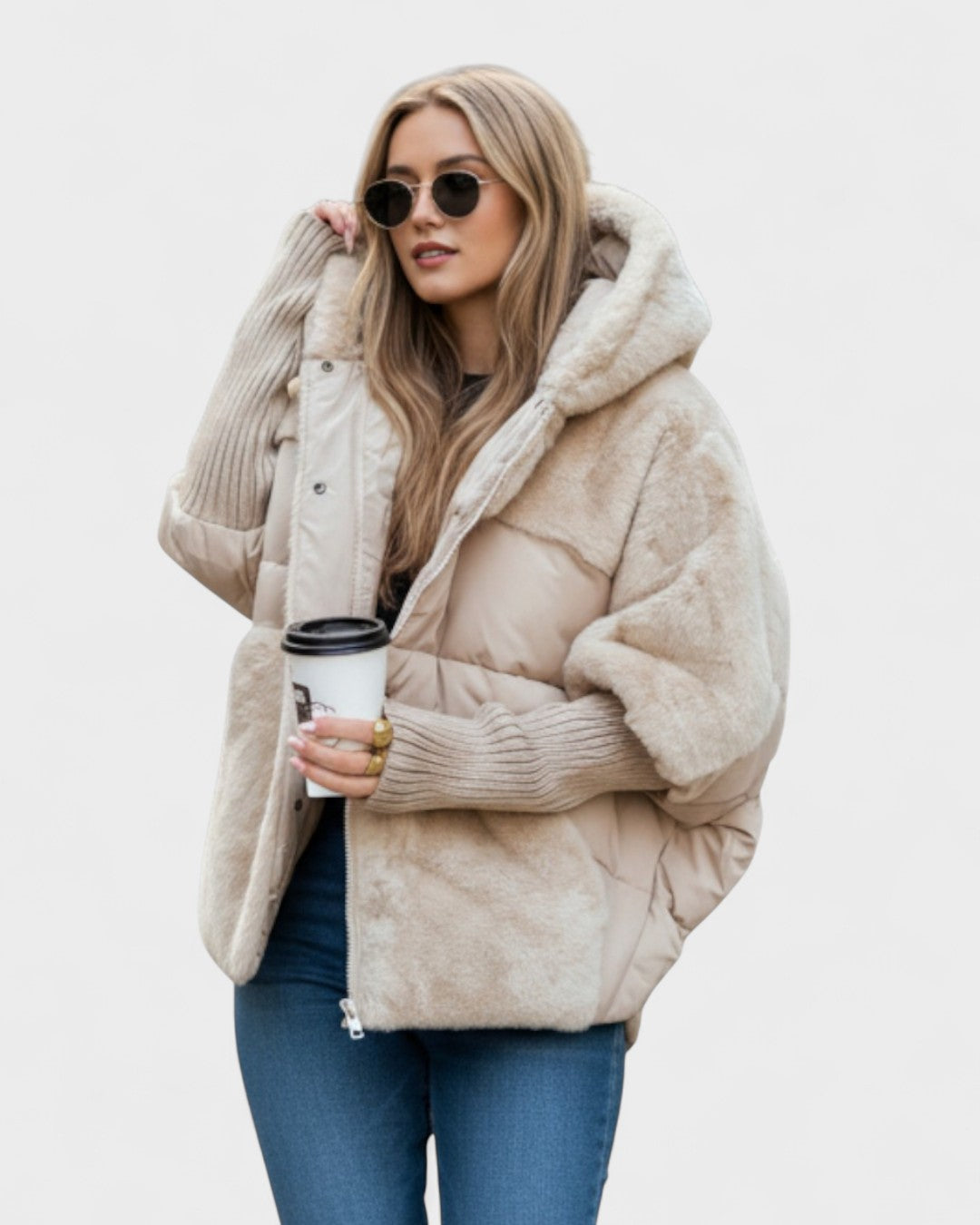 Marcelina™ | Giacca a piuma elegante