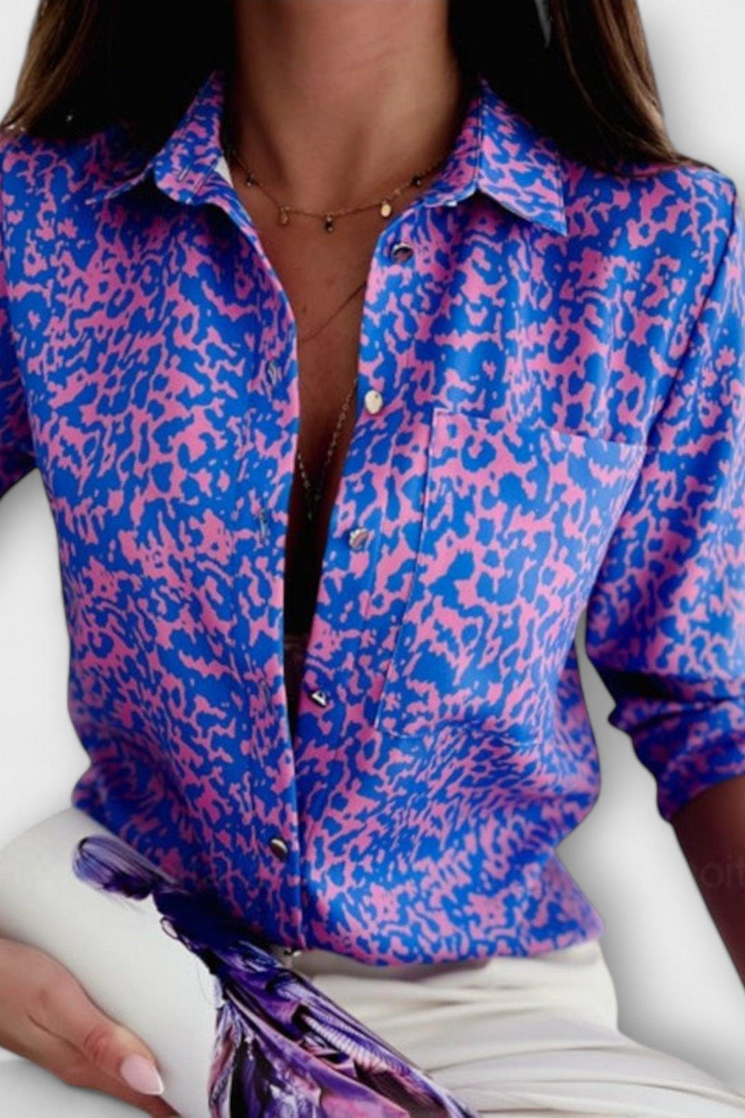 Maria - Blusa con colletto classico