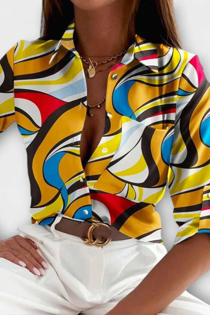 Maria - Blusa con colletto classico