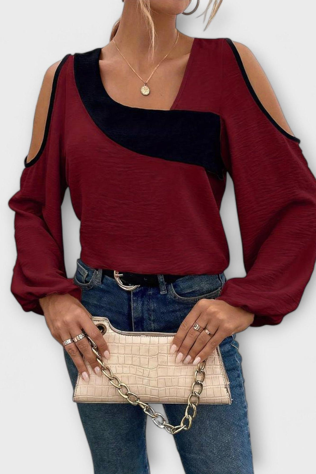 Mariana - Maglietta con scollo rettangolare