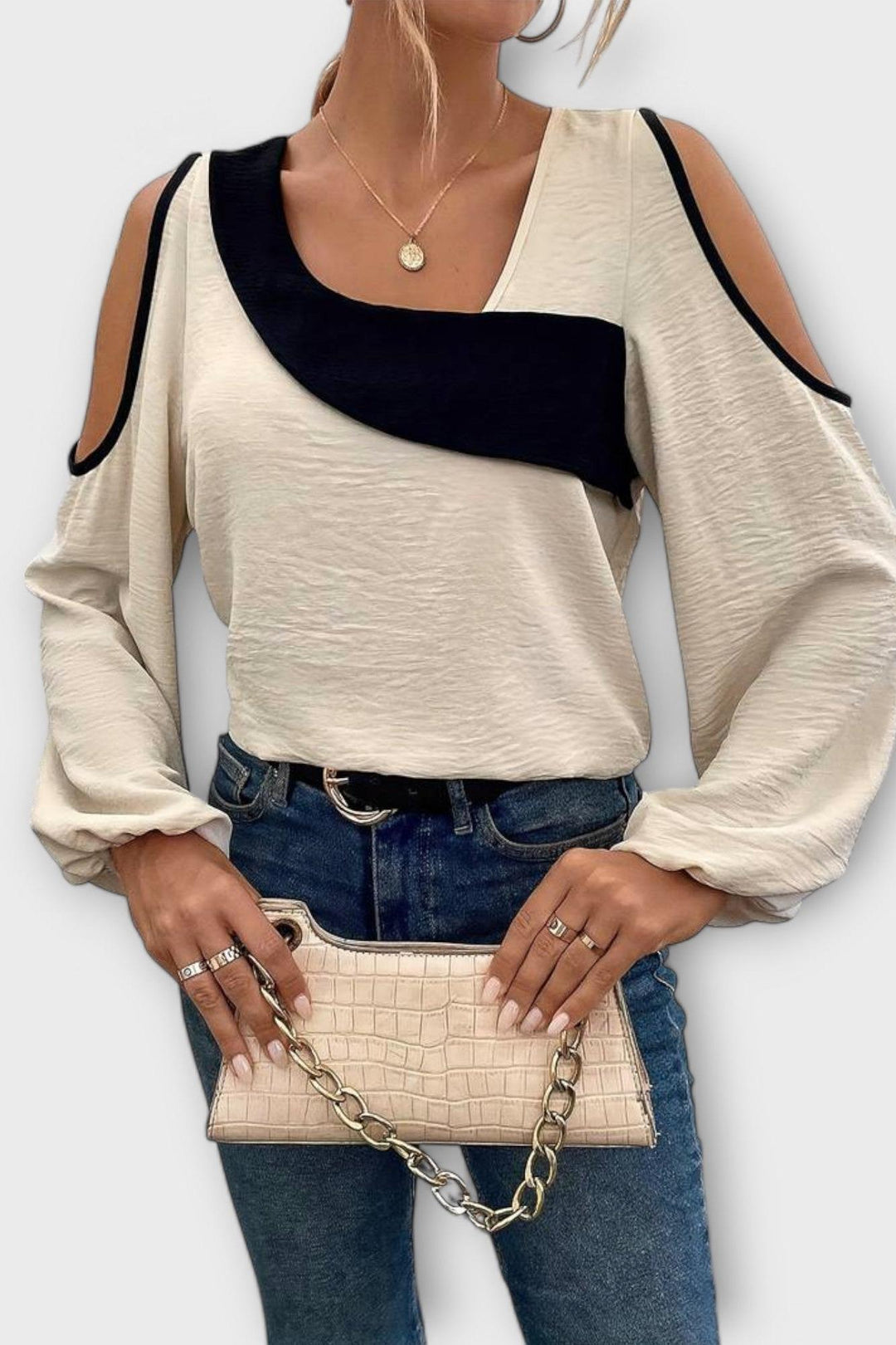 Mariana - Maglietta con scollo rettangolare