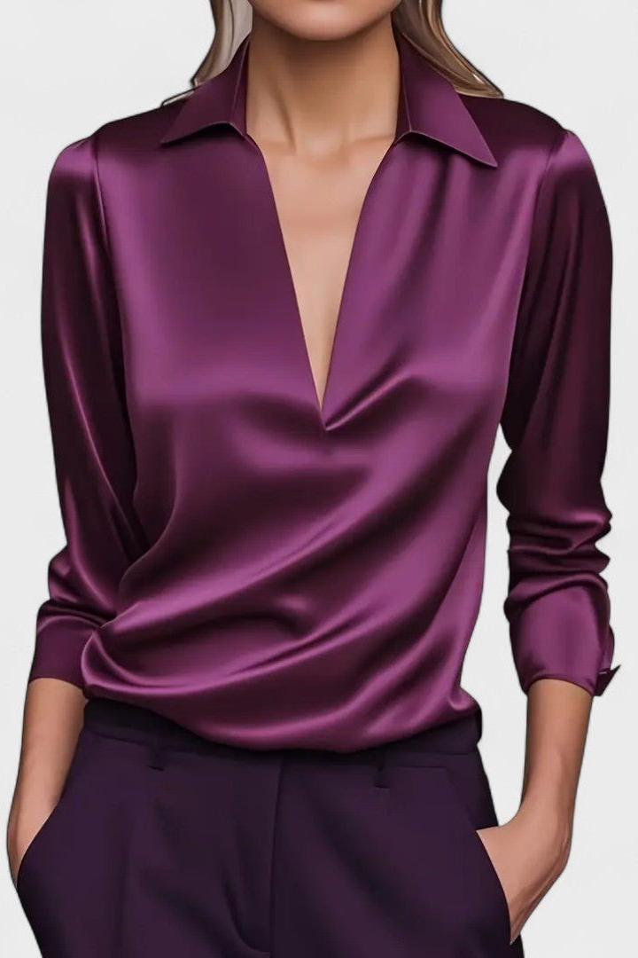 Nádia - Blusa Premium con scollo a V