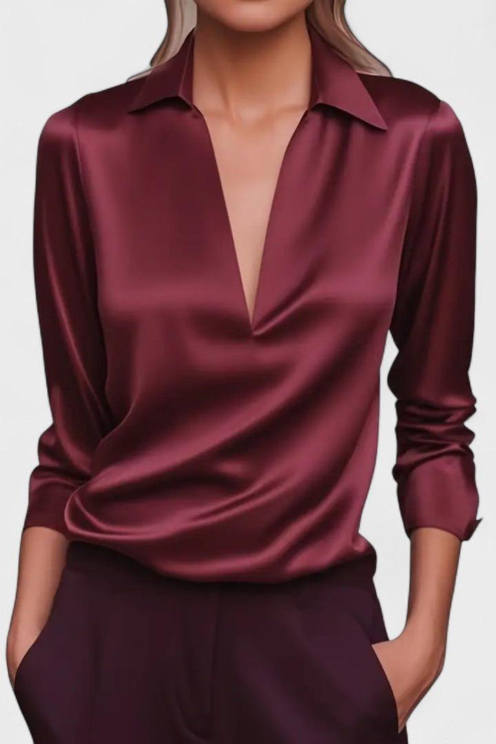 Nádia - Blusa Premium con scollo a V