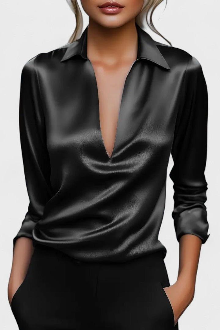 Nádia - Blusa Premium con scollo a V