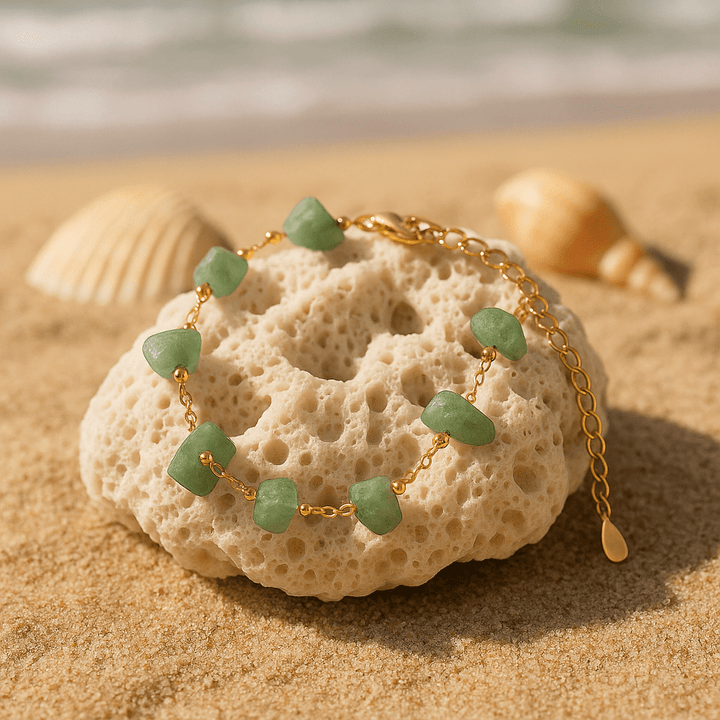 Bracciale con frammenti marini