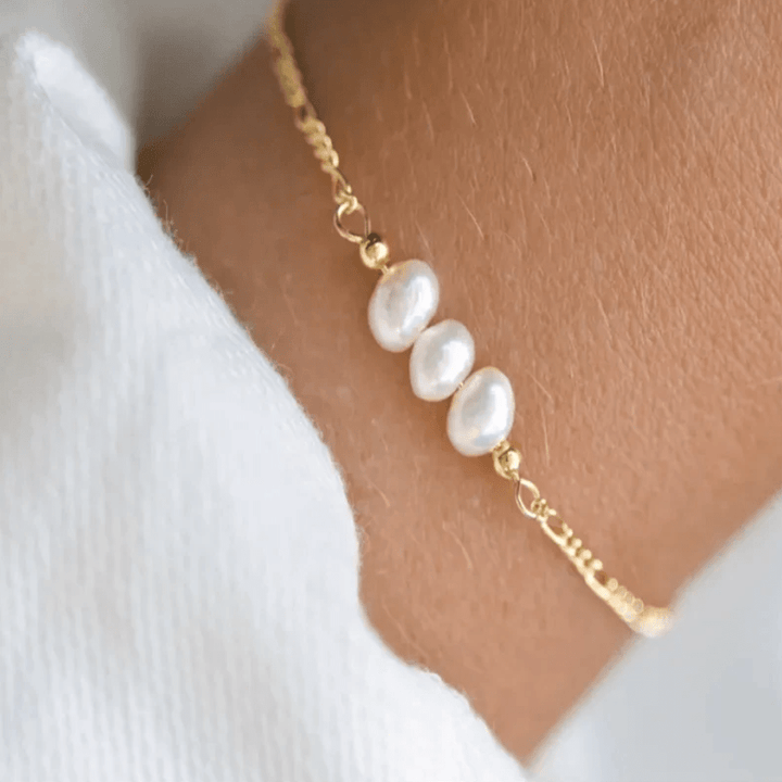 Bracciale con tre perle