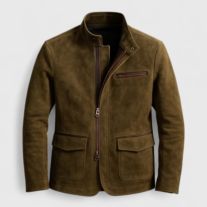 Giacca in Pelle Scamosciata Russell