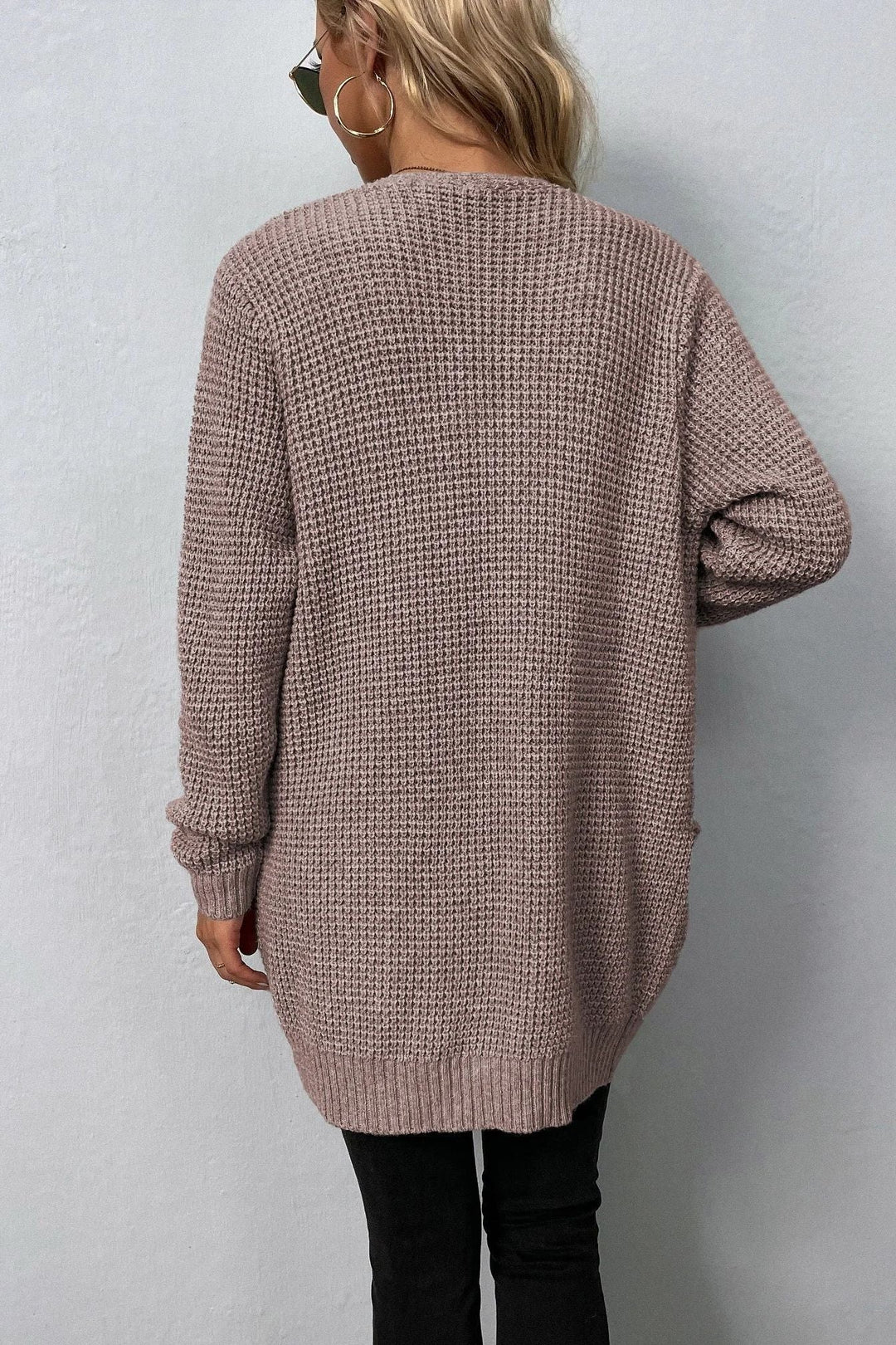 Cardigan aperto rosa