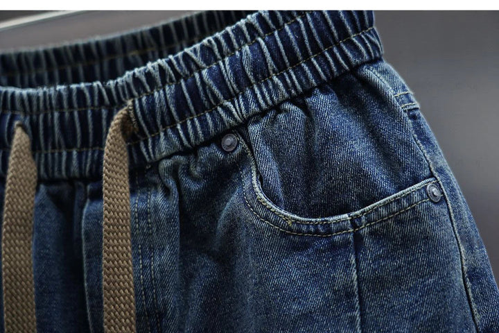Laurent™ | Pantaloni Baggy Denim con Cintura