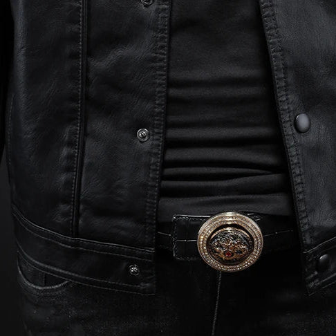 Cezary – Giacca in pelle Rider