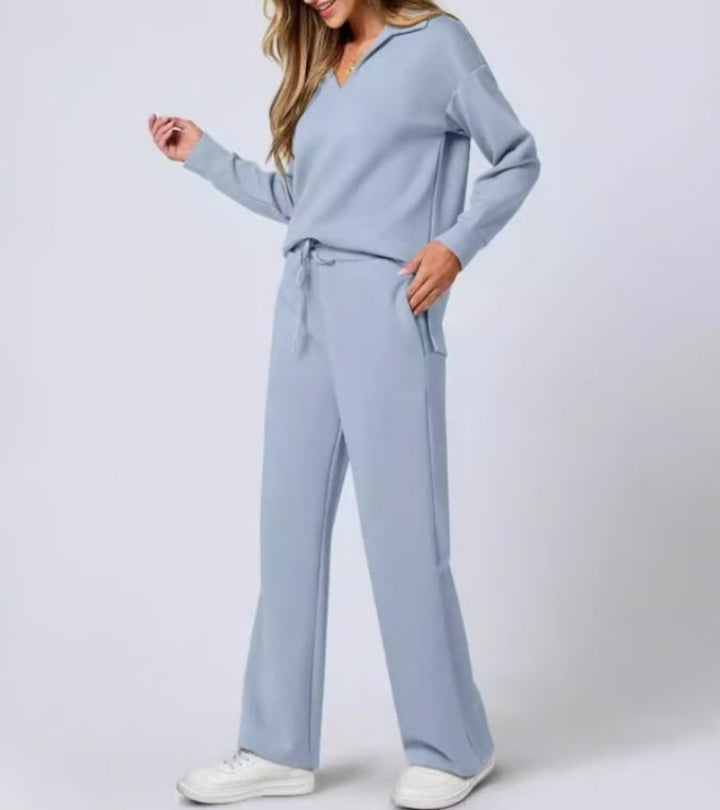 Livia | Completo a Due Pezzi con Pantaloni a Zampa