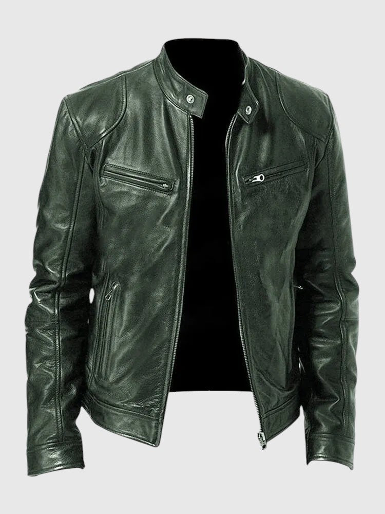 Henry - Giacca in pelle casual per uomo