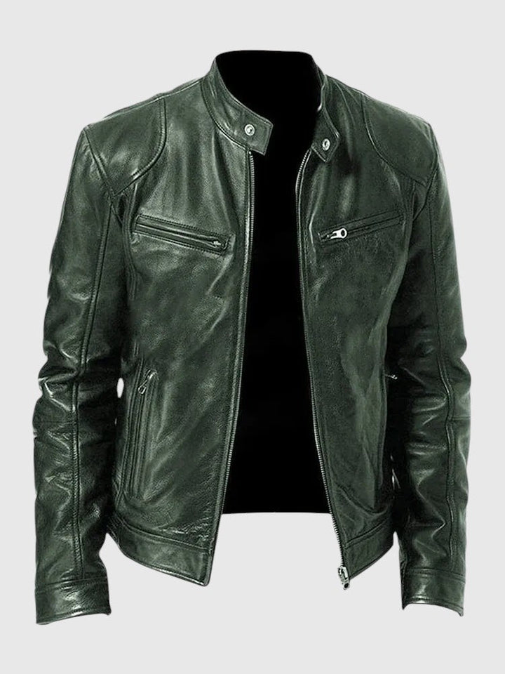 Henry - Giacca in pelle casual per uomo