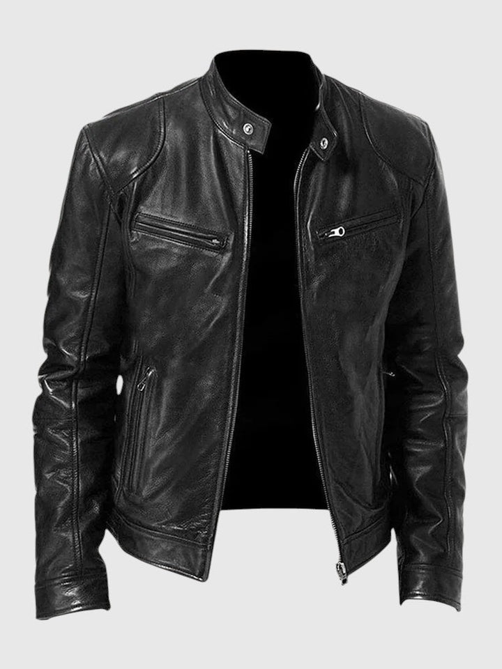 Henry - Giacca in pelle casual per uomo