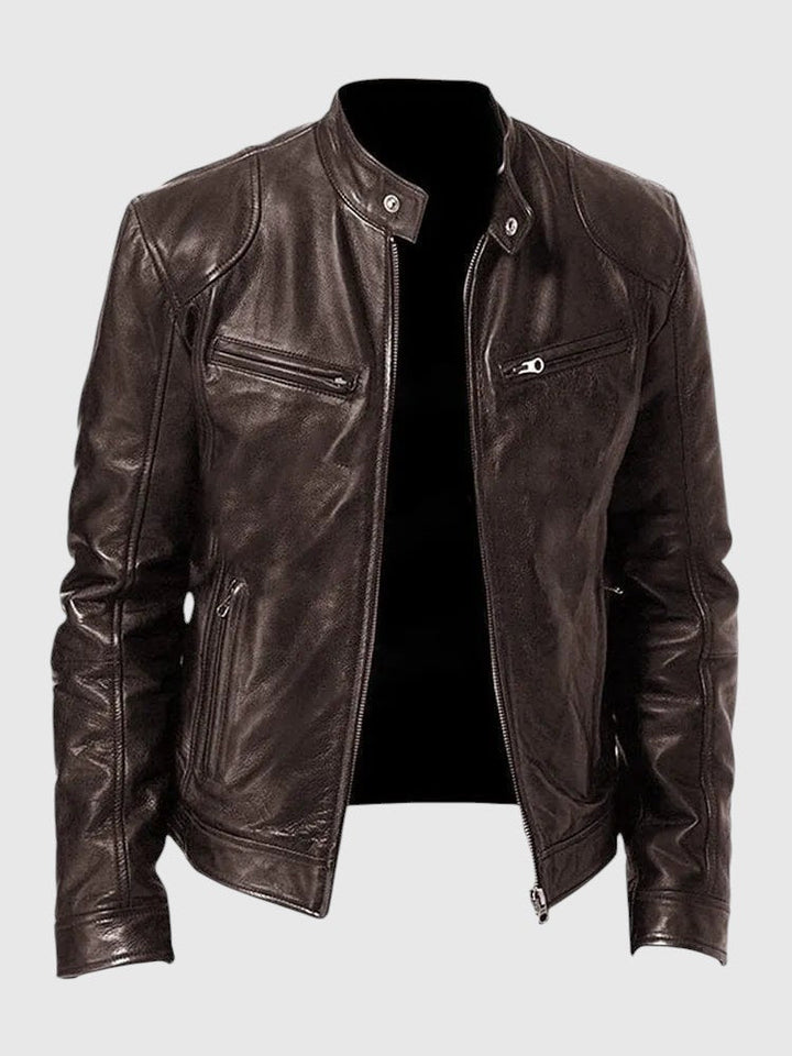 Henry - Giacca in pelle casual per uomo