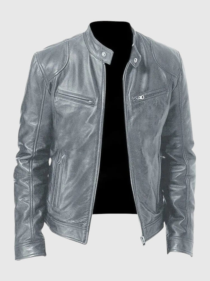 Henry - Giacca in pelle casual per uomo