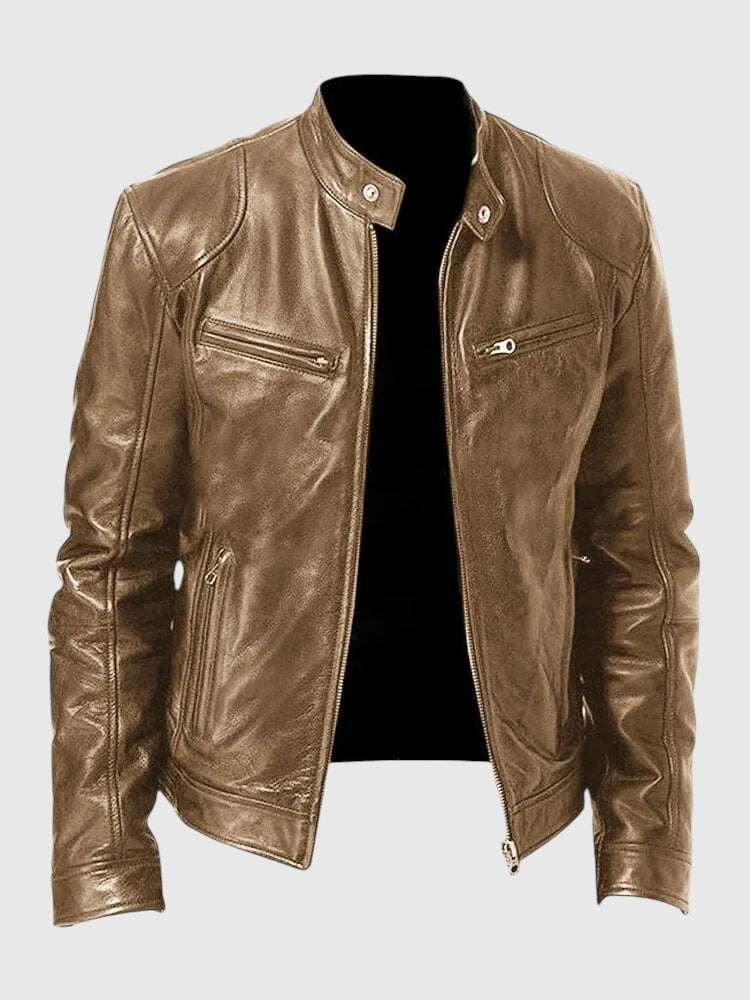 Henry - Giacca in pelle casual per uomo