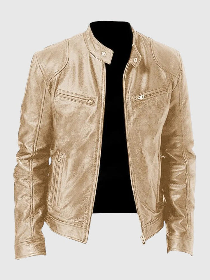 Henry - Giacca in pelle casual per uomo