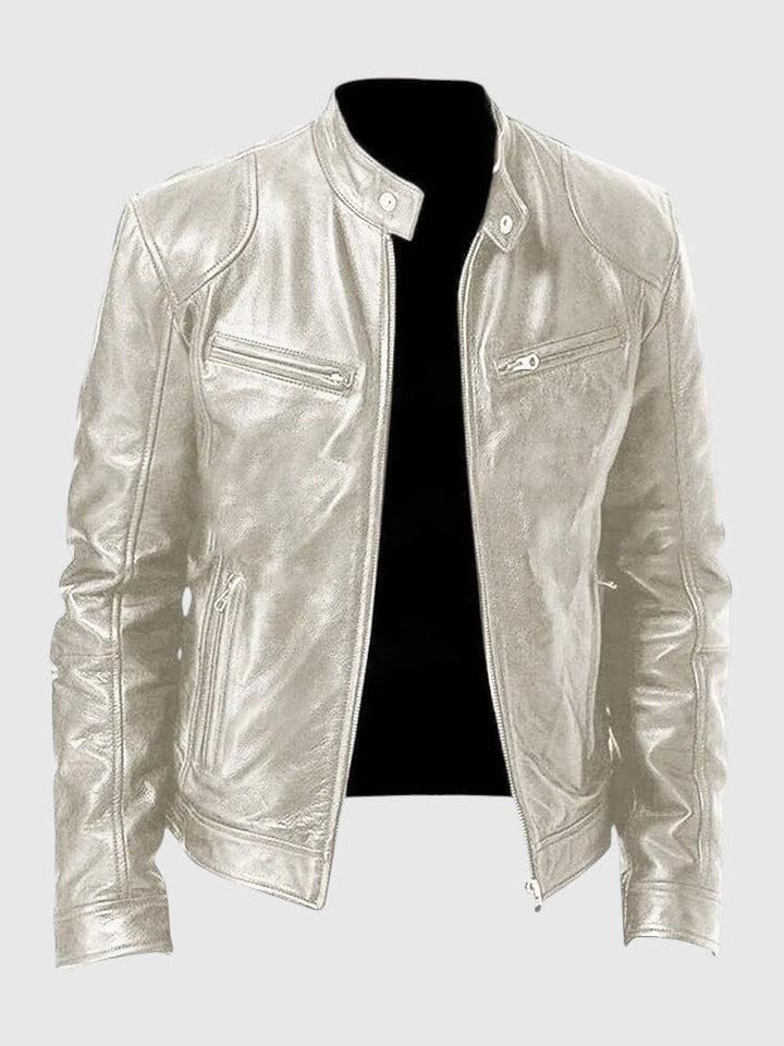 Henry - Giacca in pelle casual per uomo