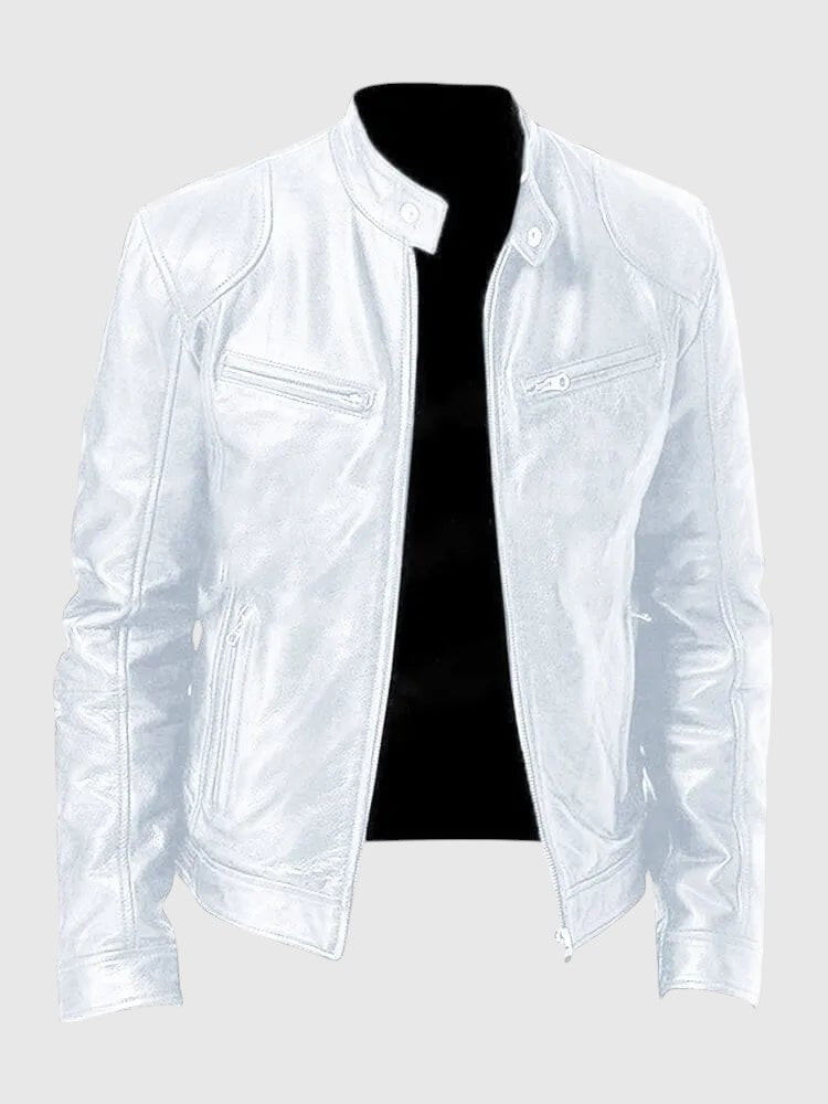 Henry - Giacca in pelle casual per uomo
