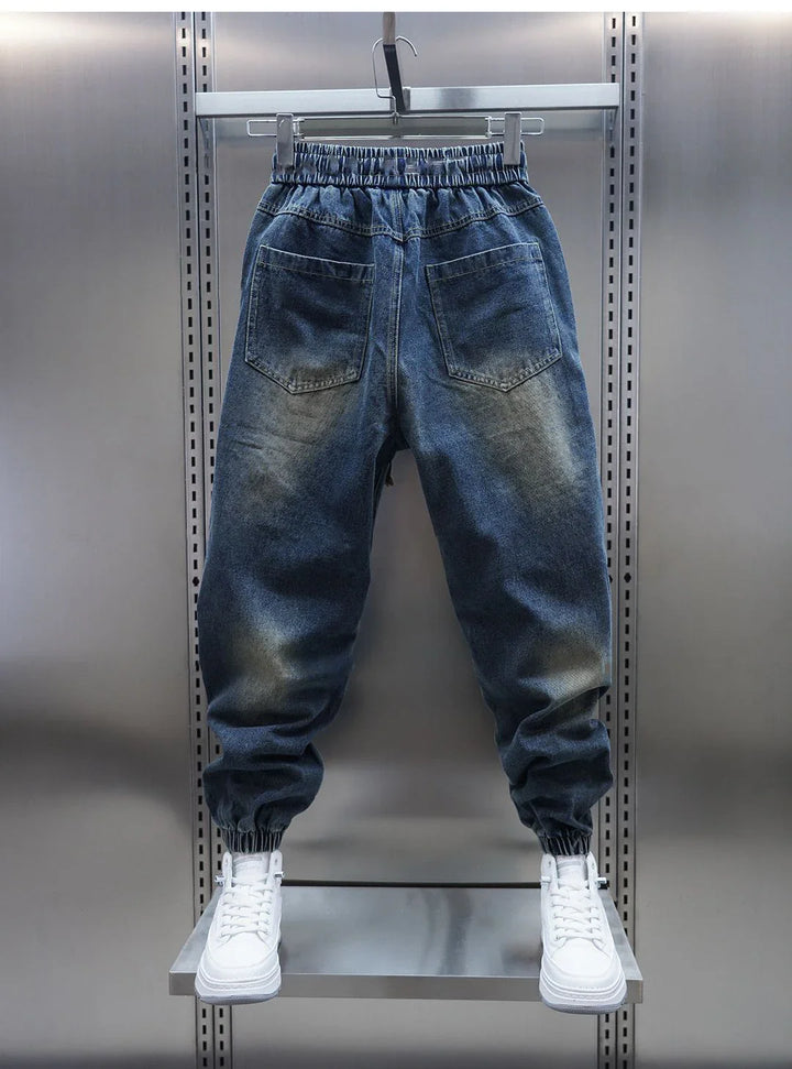 Laurent™ | Pantaloni Baggy Denim con Cintura