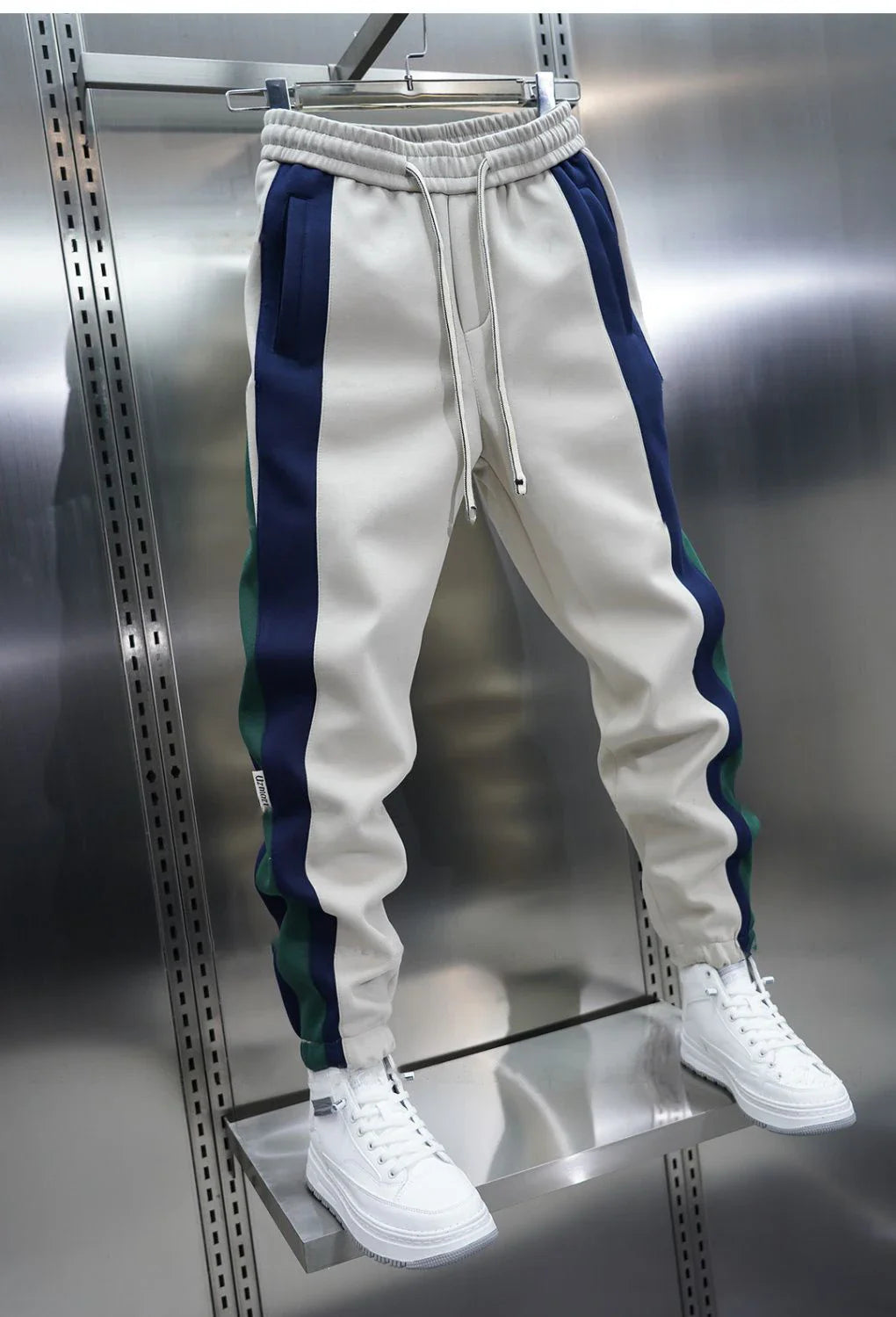 Laurent™ | Pantaloni Trend con Strisce Contrastanti