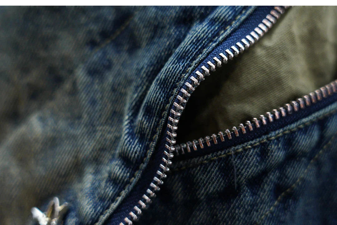 Laurent™ | Pantaloni Baggy Denim con Cintura