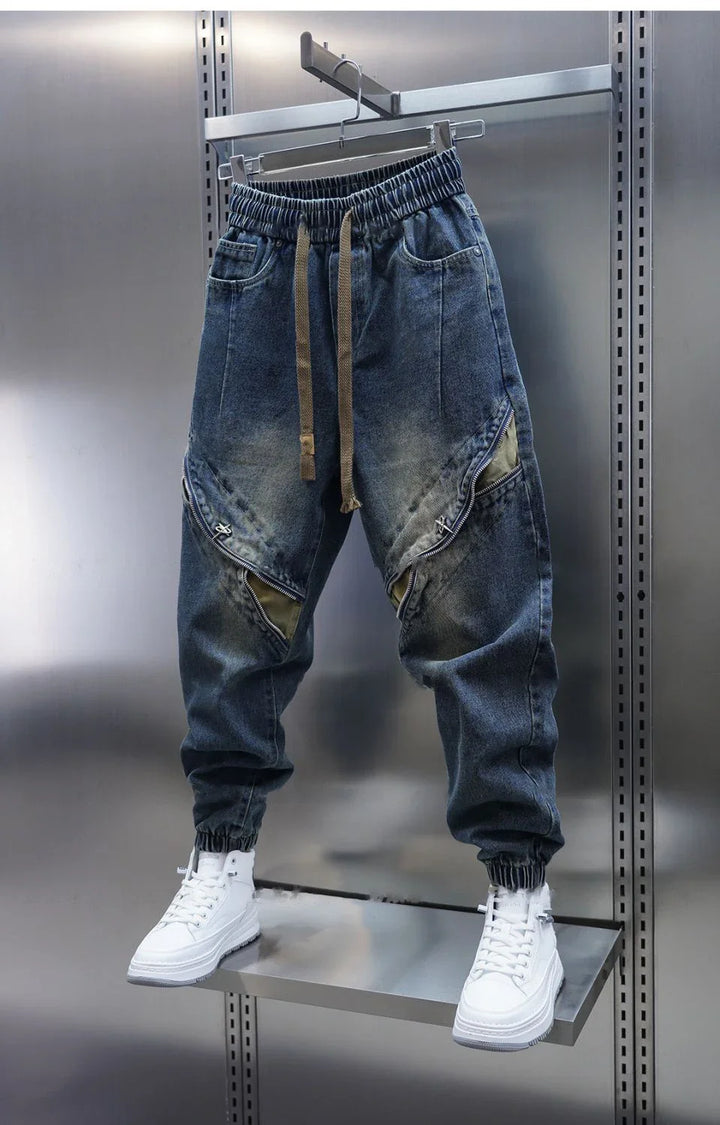 Laurent™ | Pantaloni Baggy Denim con Cintura