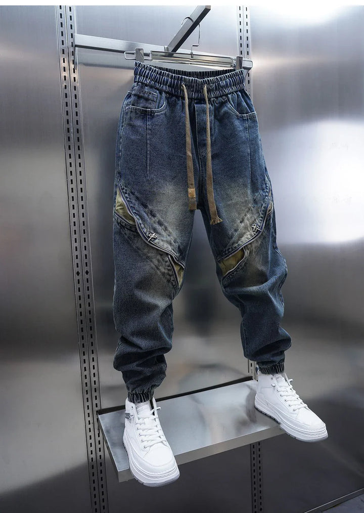 Laurent™ | Pantaloni Baggy Denim con Cintura