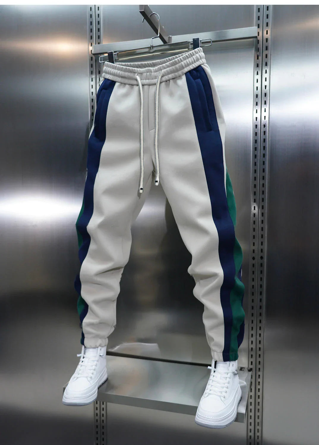 Laurent™ | Pantaloni Trend con Strisce Contrastanti