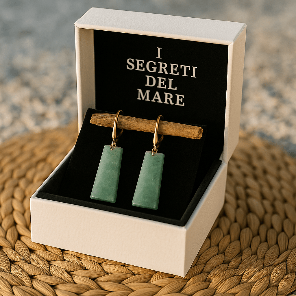 Orecchini aqua verde smeraldo