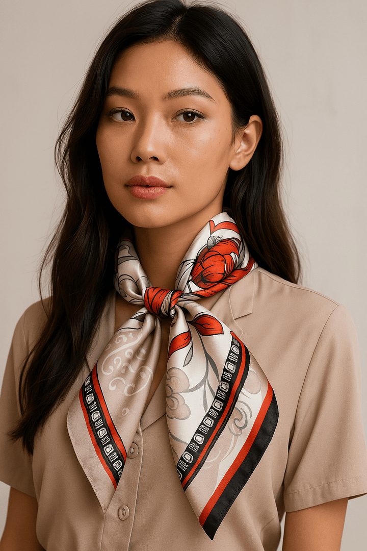 Theresa-huivi (100% seta - 68 cm)