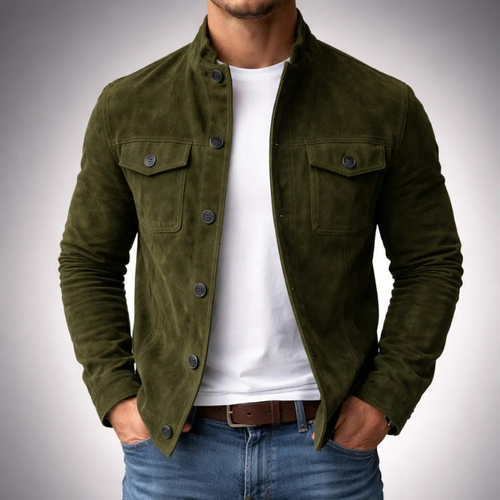 Eliano™ | Giacca in Pelle Scamosciata